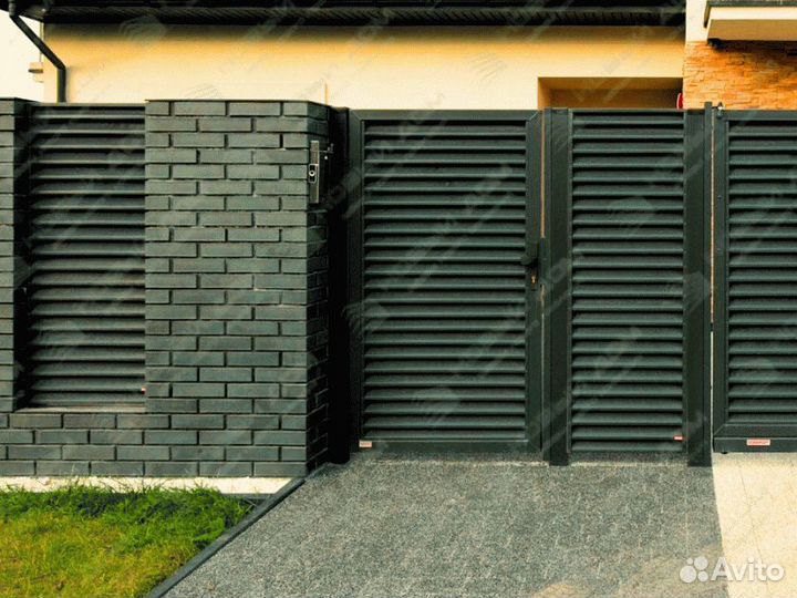 Забор жалюзи еврожалюзи