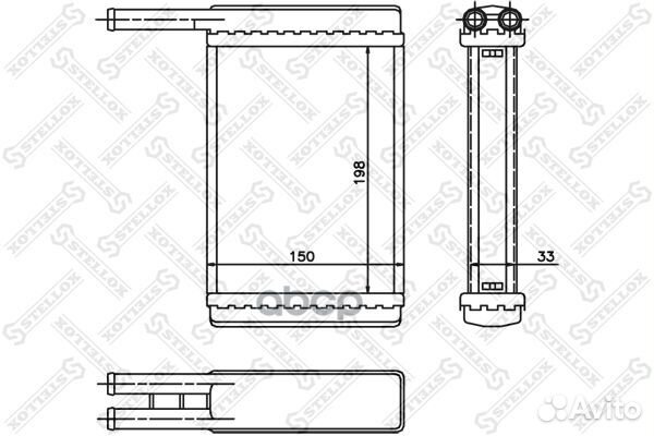 10-35168-SX радиатор печки Ford Fiesta 1.1-1.8