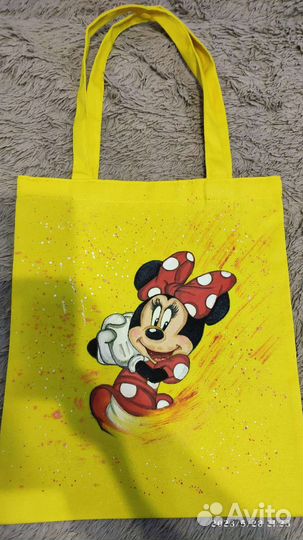 Ручная роспись сумка шопер