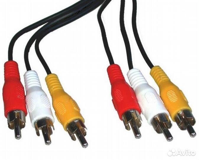 Кабель 3RCA - 3RCA (3 Тюльпана - 3 Тюльпана)