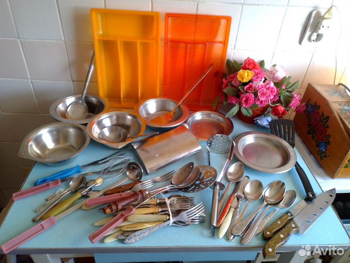 Посуда из нержавейки СССР много разная