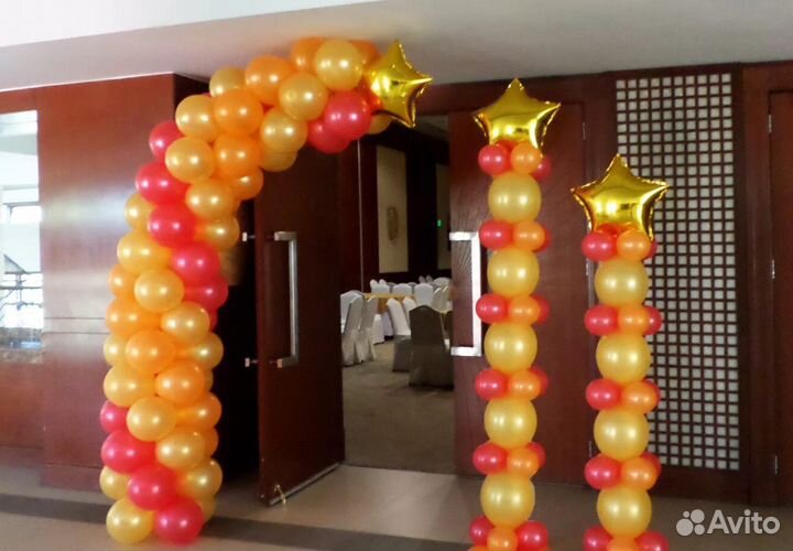 Гирлянда/арка из шаров, оформление входной группы