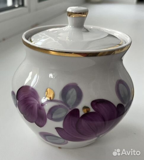 Чайный сервиз (неполный) Фарфор Кузяево