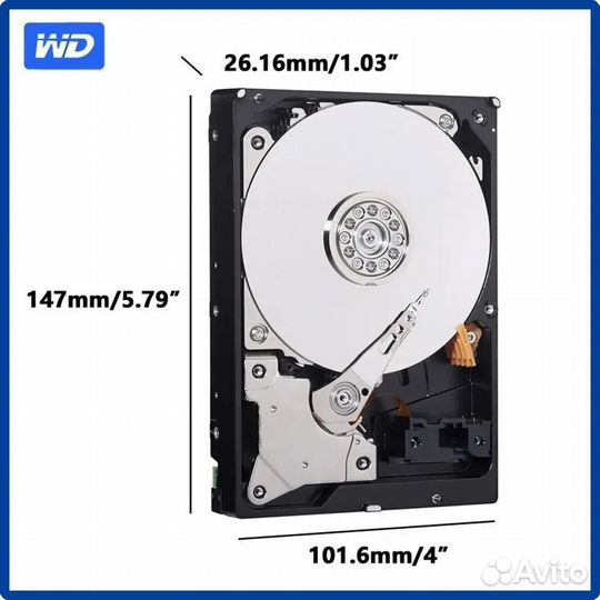 1 тб Внутренний жесткий диск Western Digital Blue