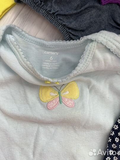 Одежда пакетом для девочки Carter’s 0,3,6,9 мес