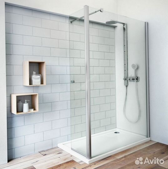 Стеклянные душевые перегородки