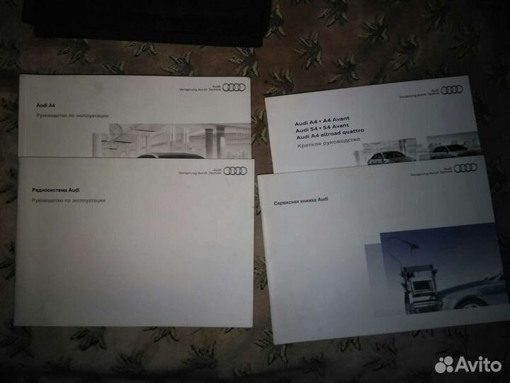 Сервисная книжка с чехлом audi a4