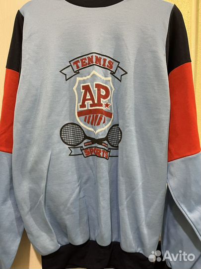 Винтажный очень редний свитшот tennis AP sport