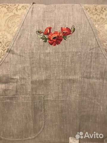 Фартук женский кухонный,лен