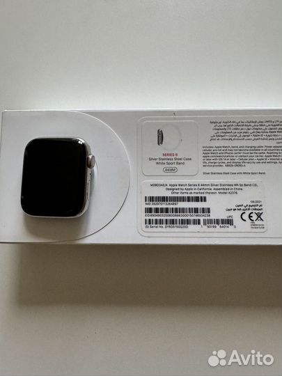 Apple watch 6 44 silver stainless steel