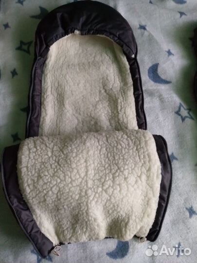 Детский зимний конверт на выписку