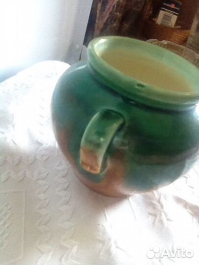Кувшинчик Горшочек с ручкой Конаково З и К Винтаж