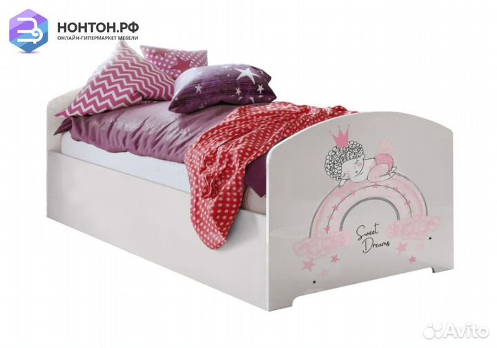 Кровать Принцесса-1 белая