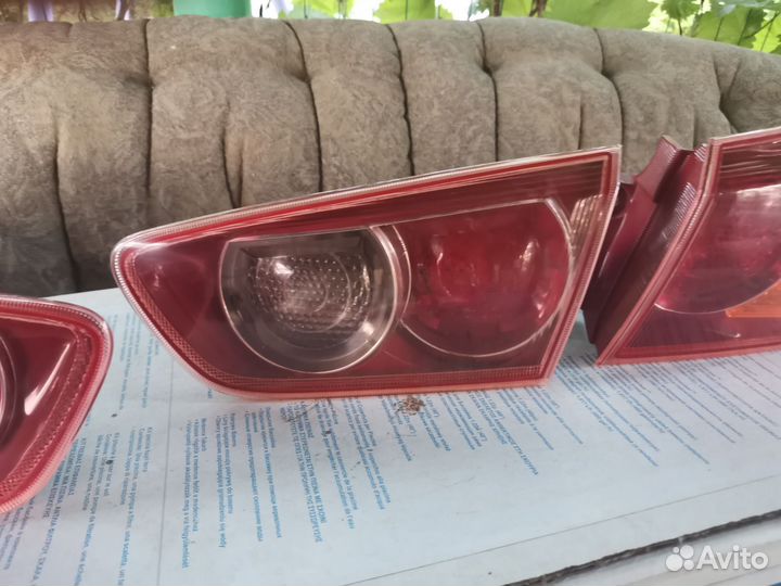Задние фонари на mitsubishi lancer 10