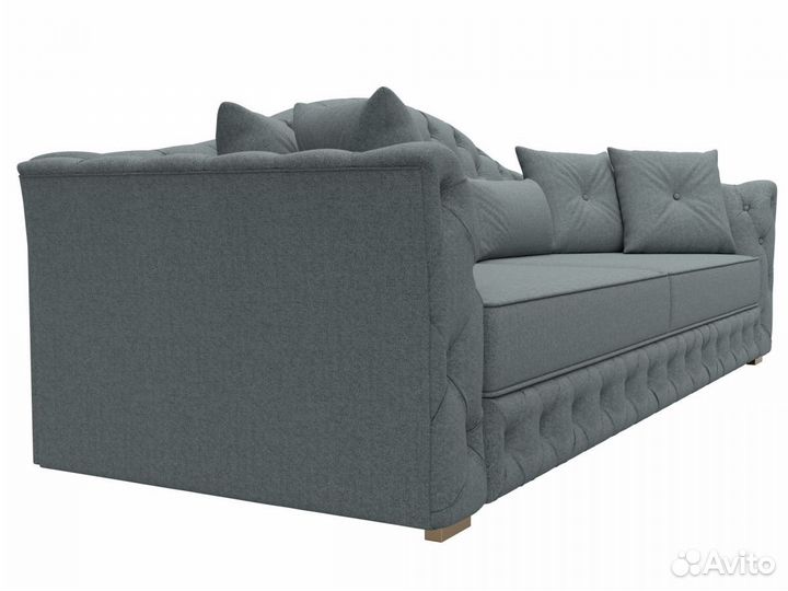 Диван прямой Артис, рогожка, амур серый. Москва