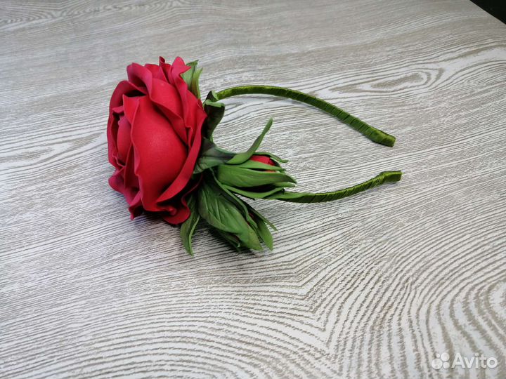 Ободок для волос ручной работы