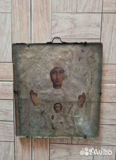 Иконы старинные : Кипрская бм, Знамение