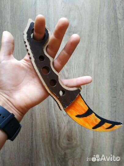 Керамбит,скин Tiger самодельный