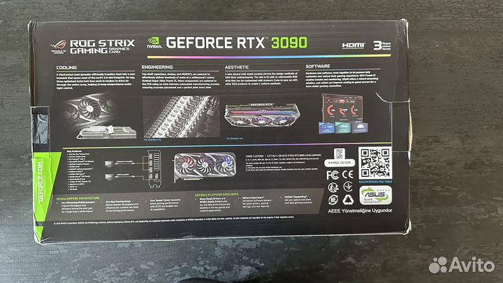 Видеокарта Asus Strix RTX3090 OC