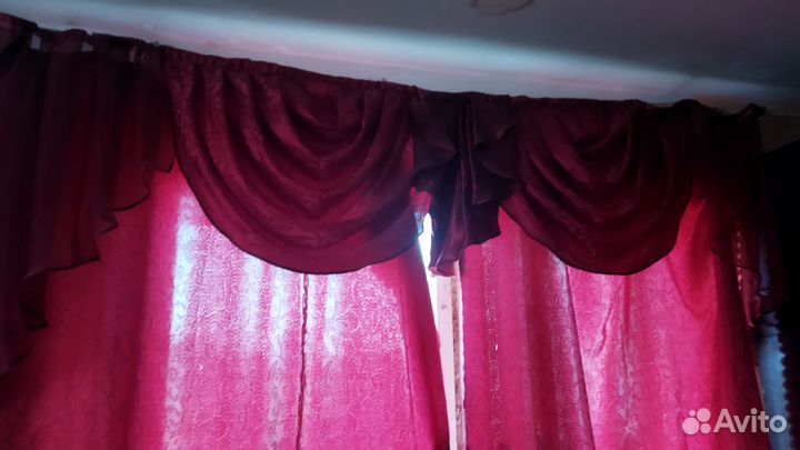 Шторы с ламбрекеном бу