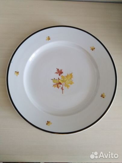 Новое сервировочное блюдо Кленовый лист Дулево35см