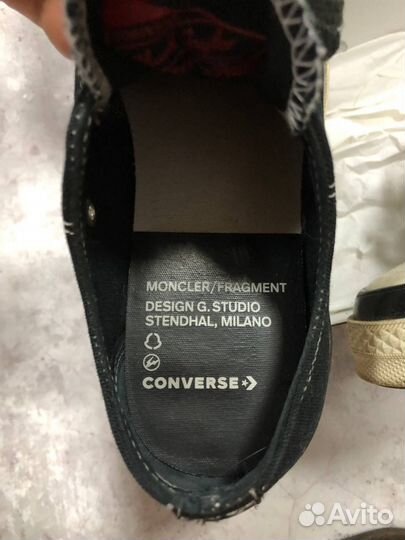 Кеды converse x moncler