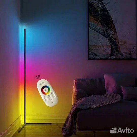 Угловой светильник rgb