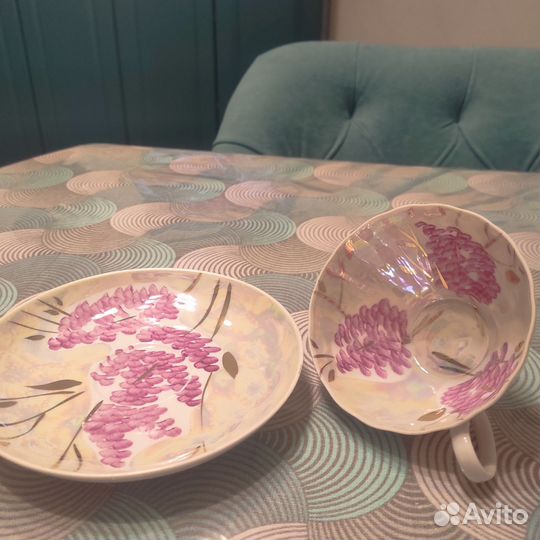 Чашка с блюдцем дулево