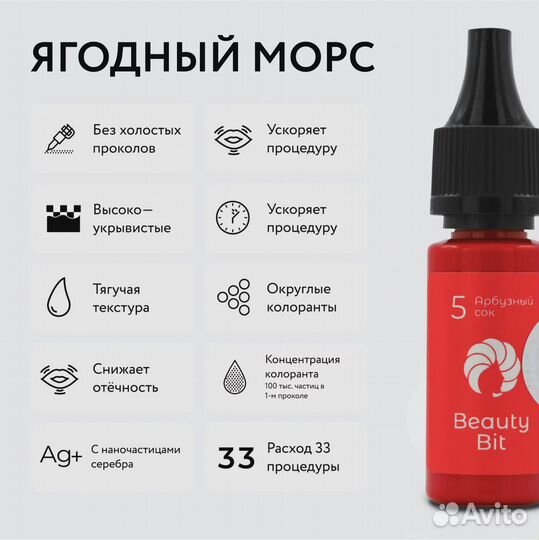 Пигмент для губ Beauty Bit #5 Арбузный сок
