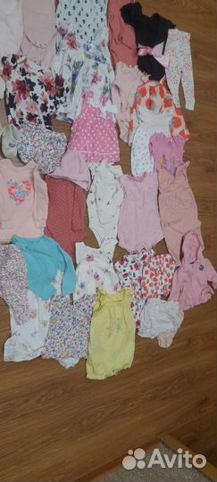 Детские вещи для девочки 6-12мес пакетом