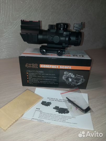 Оптический прицел 4Х32 compact scope