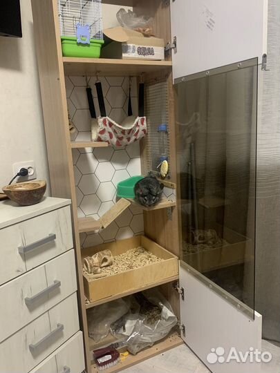 Витрина для шиншилл.Клетка для шиншиллы