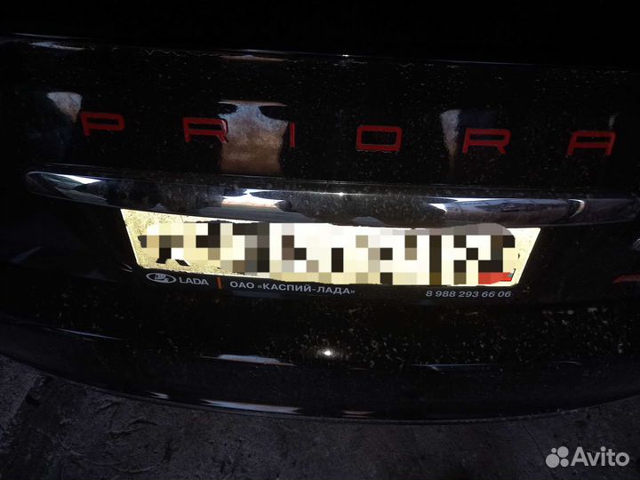 Надпись приора в стиле порше