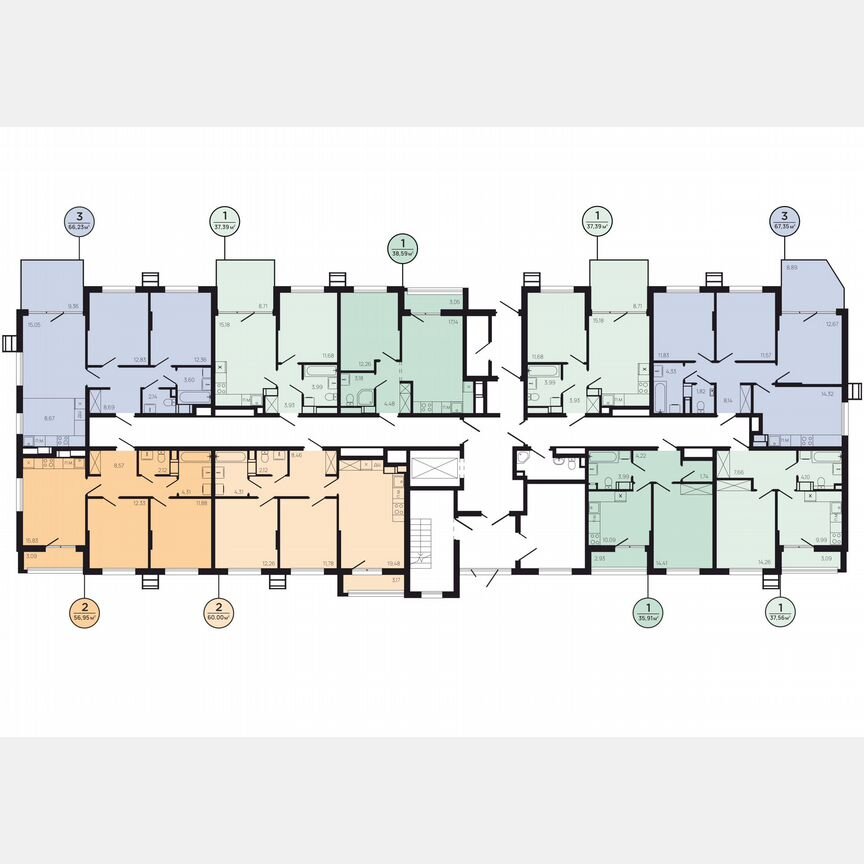 1-к. квартира, 43,9 м², 1/9 эт.