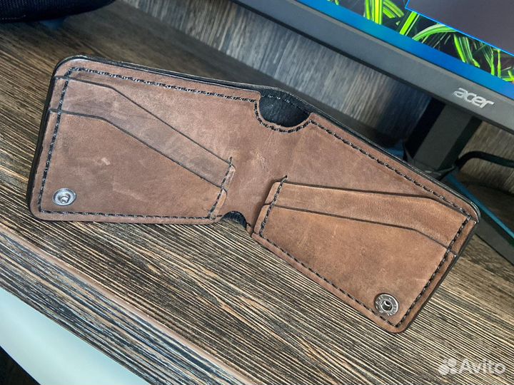 Портмоне мужской натуральная кожа ручная работа