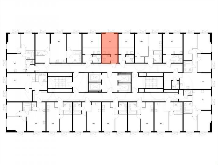 Квартира-студия, 20,1 м², 25/33 эт.