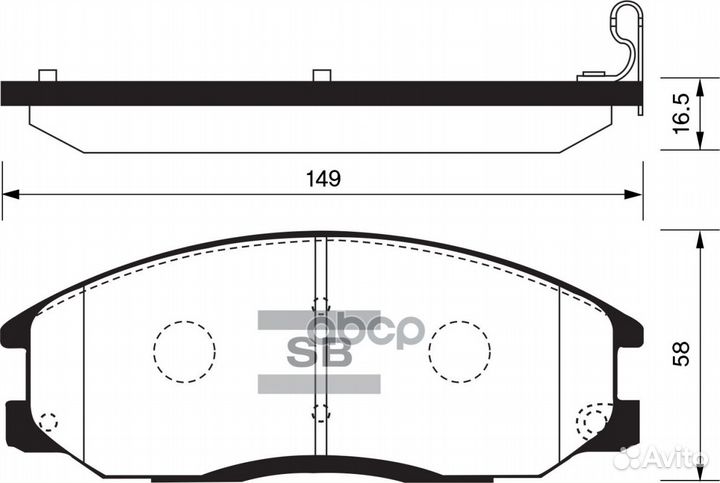 Колодки тормозные hyundai H-1/santa FE/trajet/S