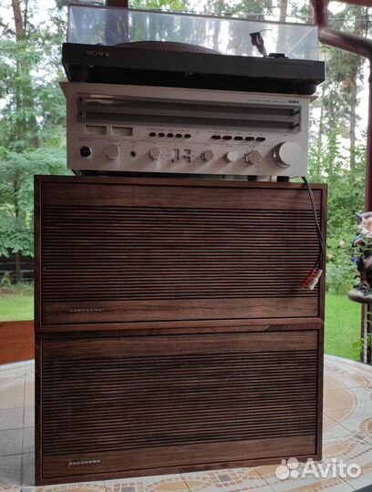 Проигрыватель винила sony, ресивер aiwa, + ас