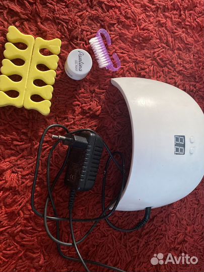 Набор для маникюра педикюра с лампой