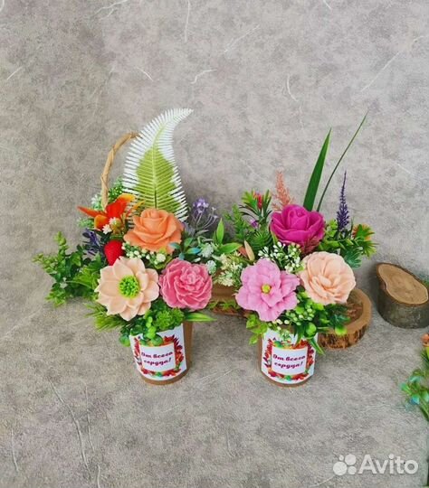 Бюджетные букетики мыло