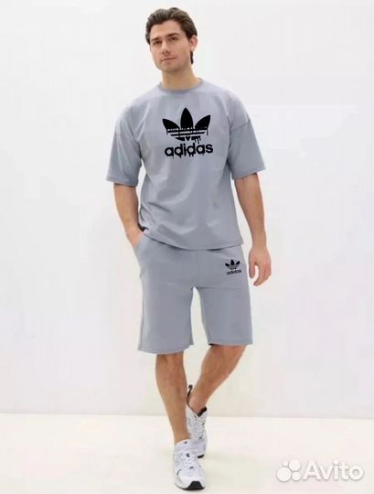 Летний костюм Adidas шорты+футболка