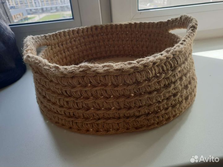 Корзина из джута