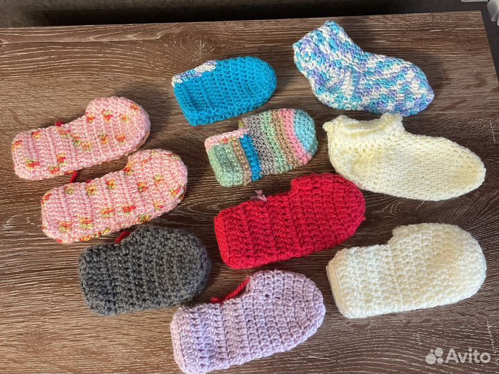 Вязанные носки детские