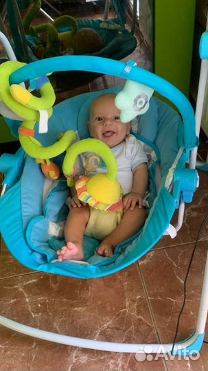 Детские качели шезлонг