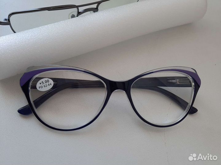 Очки для зрения корректирующие +2 и +5
