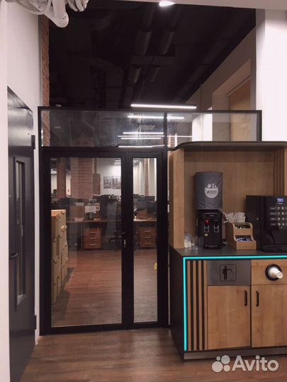 Офисные стеклянные перегородки под ключ