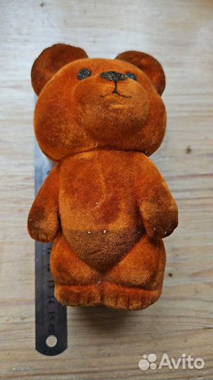 Олимпийский мишка СССР винтаж флок