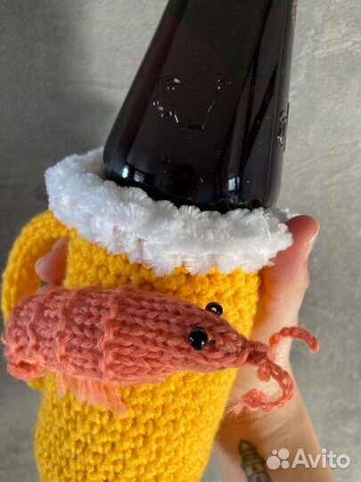 Пивная кружка, чехол вязаная