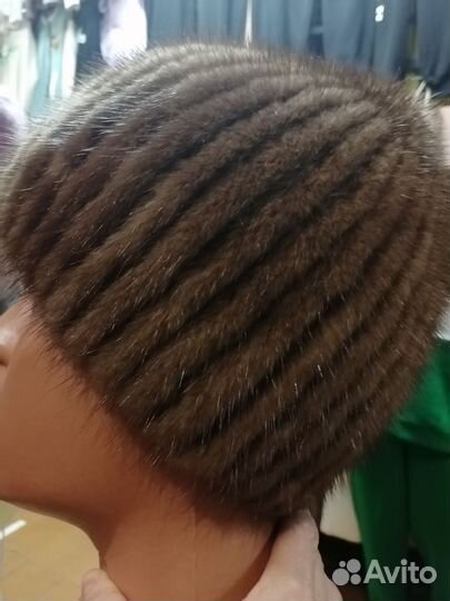 Шапка норковая женская мягкая