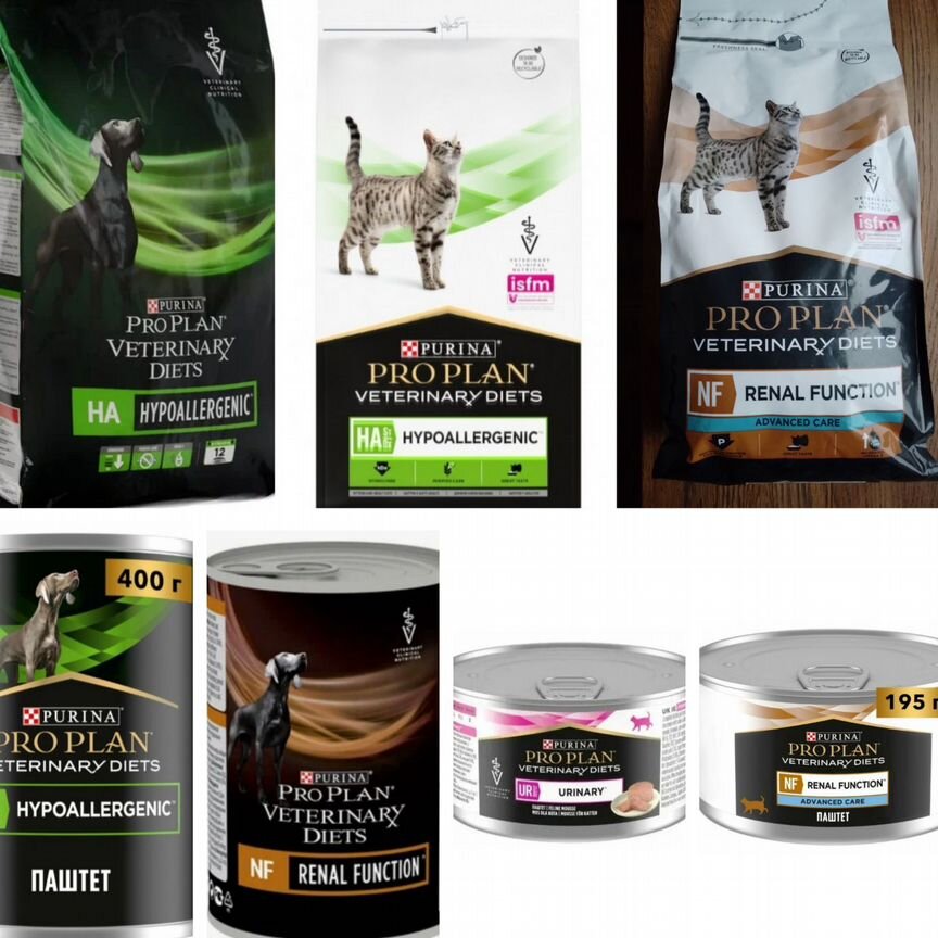 HA, NF, UR Корм Purina ProPlan Veterinary Diet